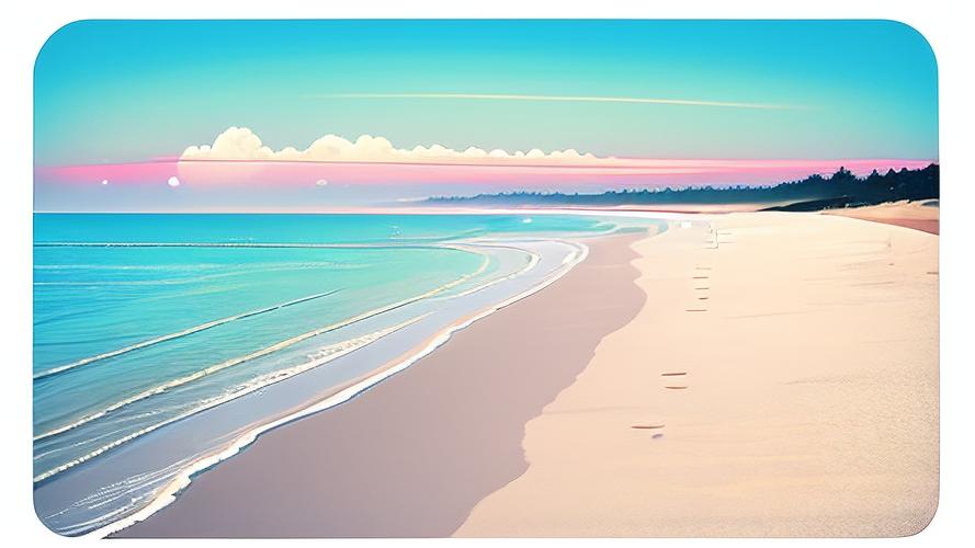 女生电脑壁纸,春日里的海边风光