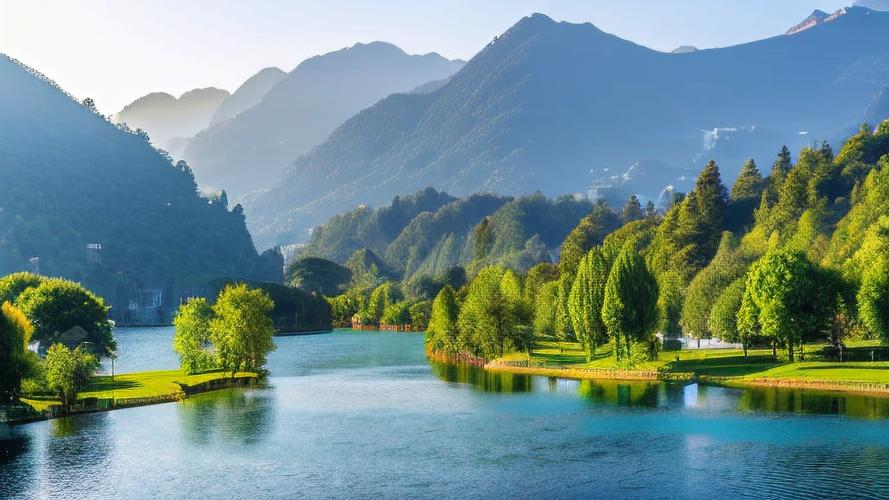 成熟稳重壁纸静谧湖畔风情